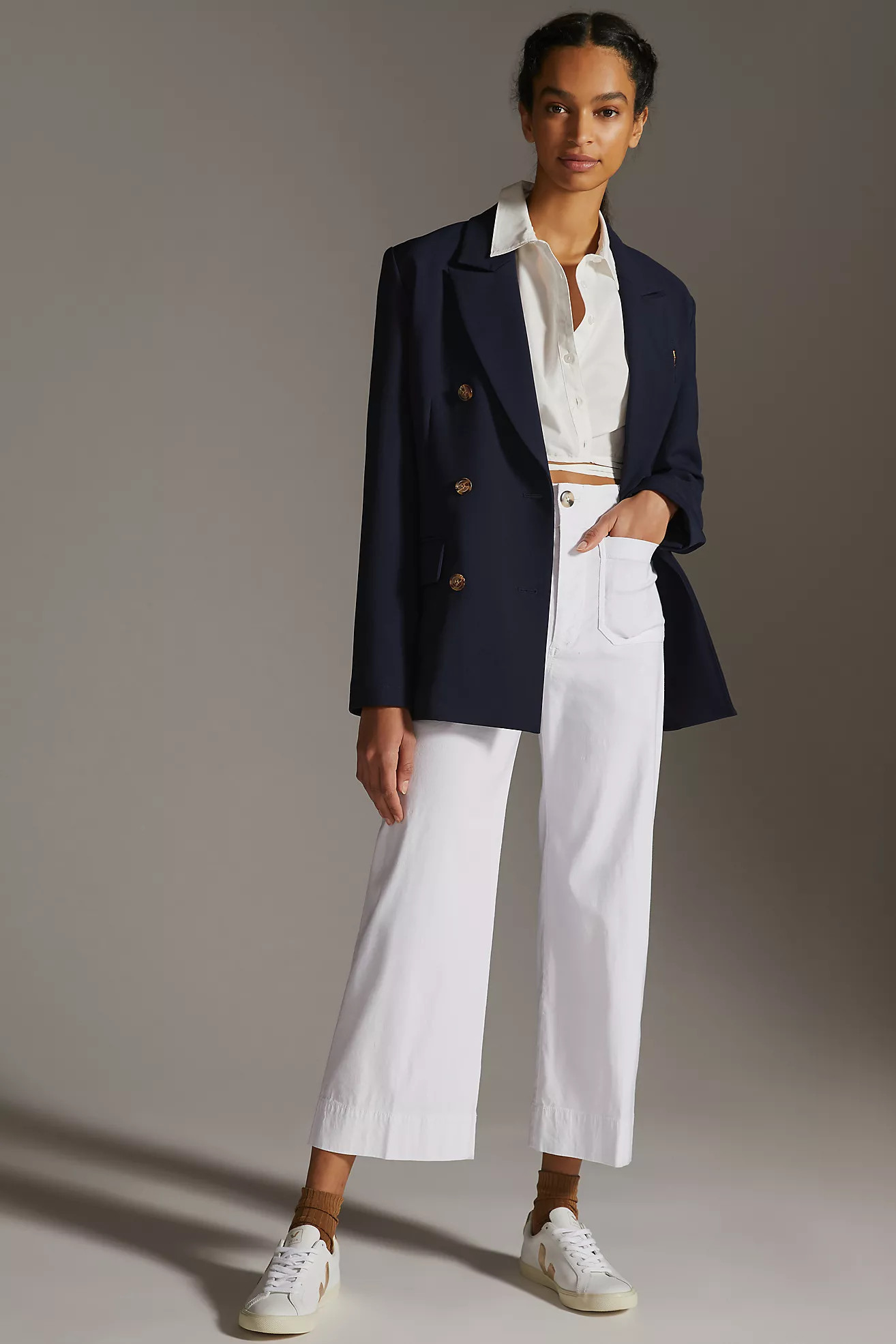The Colette Cropped Wide-Leg Pants by Maeve: Magic Fabric Edition | Anthropologie (US)