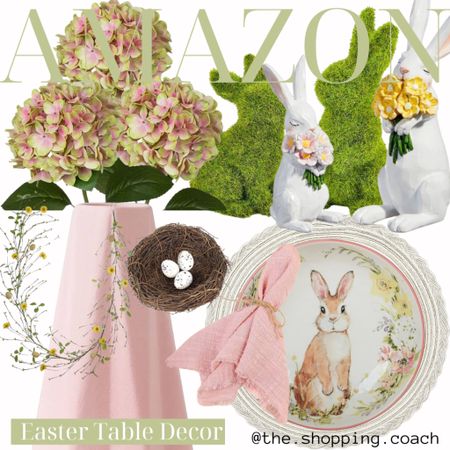 Easter Table Decor ✨

#easter #spring #hydrangea #bunny #springdecor #springdecorating #bunny #easterbunny

#LTKSpringSale #LTKSeasonal #LTKhome