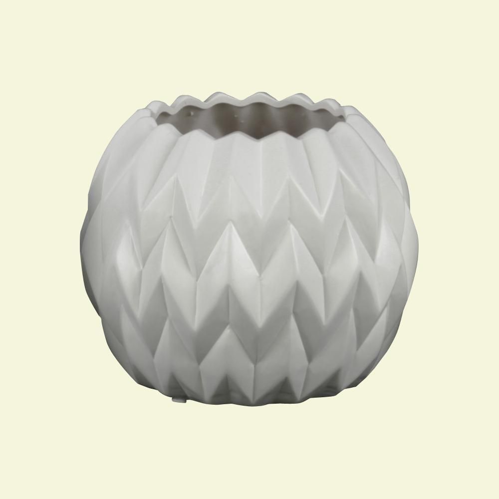 White Matte Finish Ceramic Decorative Vaseby Urban Trends Collection(1)$1752/box 
      Group
   ... | The Home Depot
