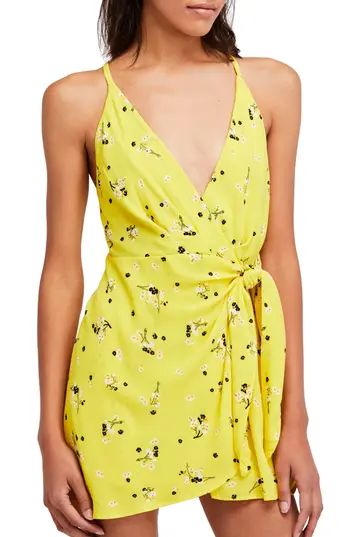 Women's Free People Tango At Night Romper, Size 6 - Yellow | Nordstrom