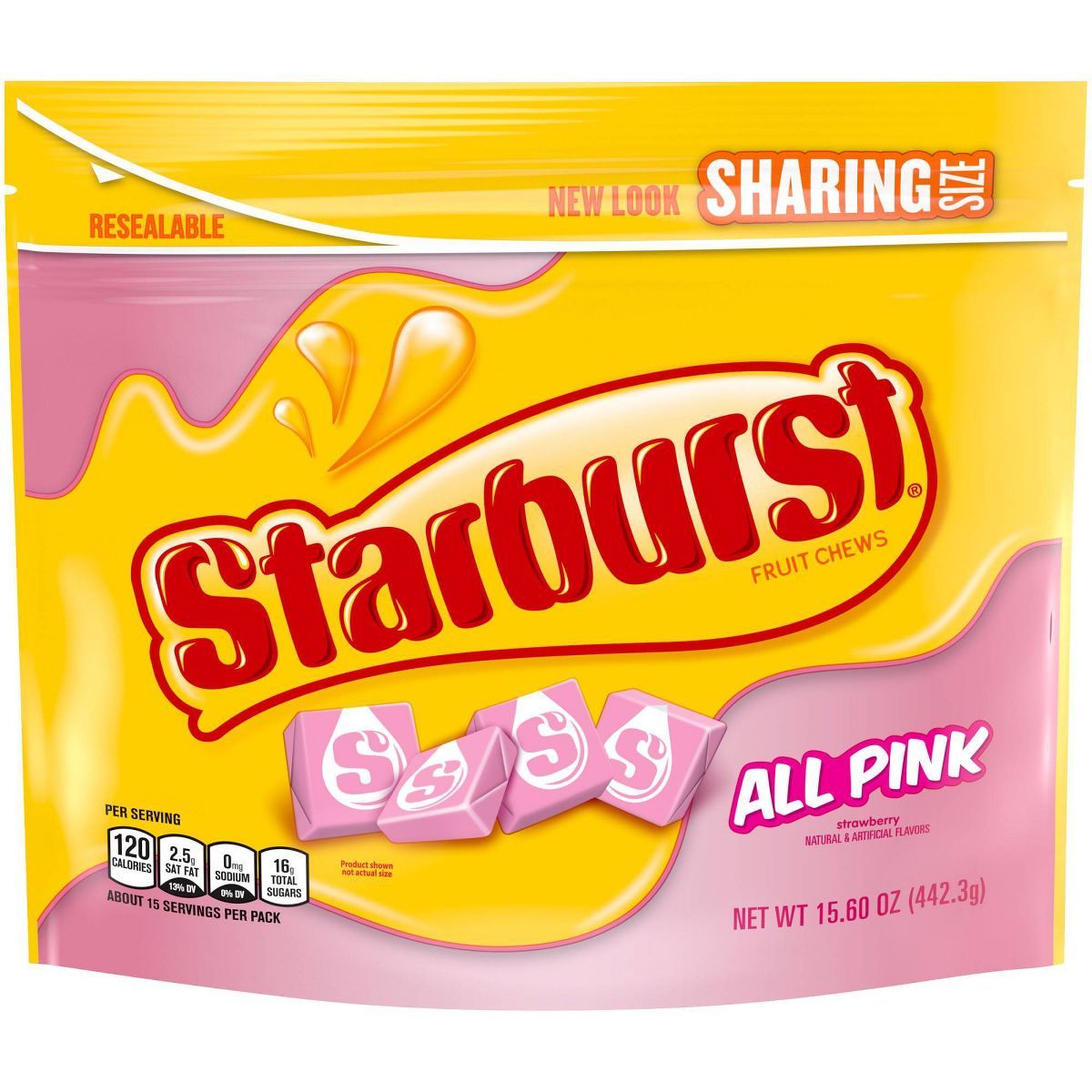 Starburst All Pink Sharing Size Chewy Candy - 15.6oz | Target