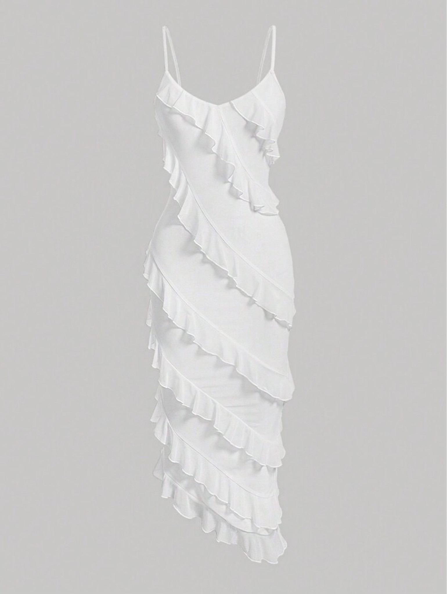 Shein ruffle dress! The asymmetrical detail on this dress is everything. So fun for summer!

#LTKwedding #LTKfindsunder50 #LTKfindsunder100