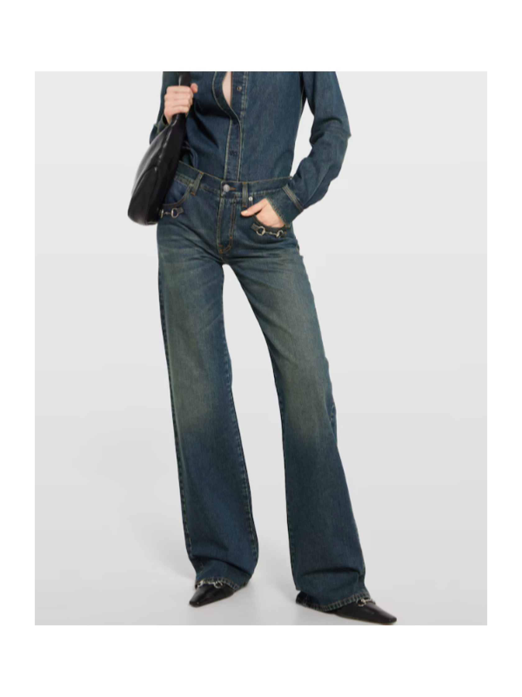 Gucci Horsebit Straight-Leg Jeans | Senser US