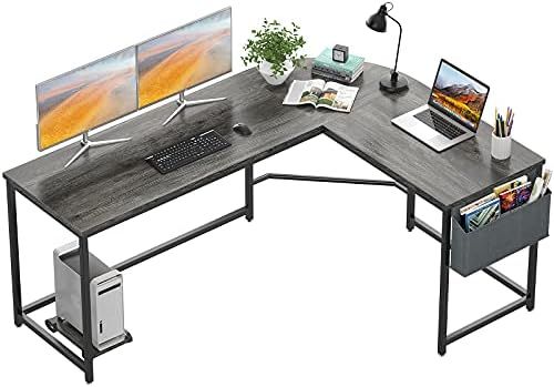 Homfio L Shaped Desk 58’’Computer Corner Desk Gaming Desk PC Table Writing Desk Large L Study Desk H | Amazon (US)