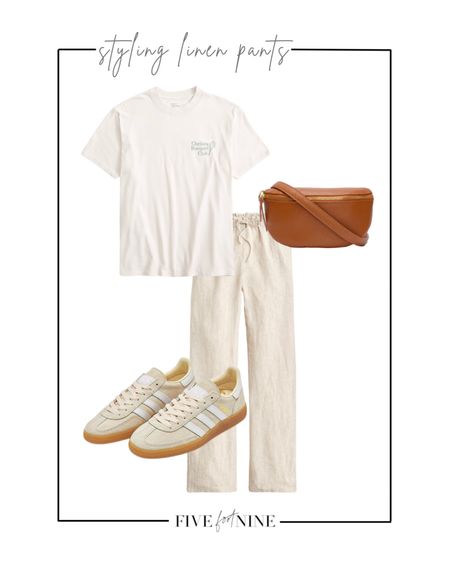 Casual outfit idea with linen pants 

#LTKfindsunder100 #LTKSeasonal #LTKsalealert