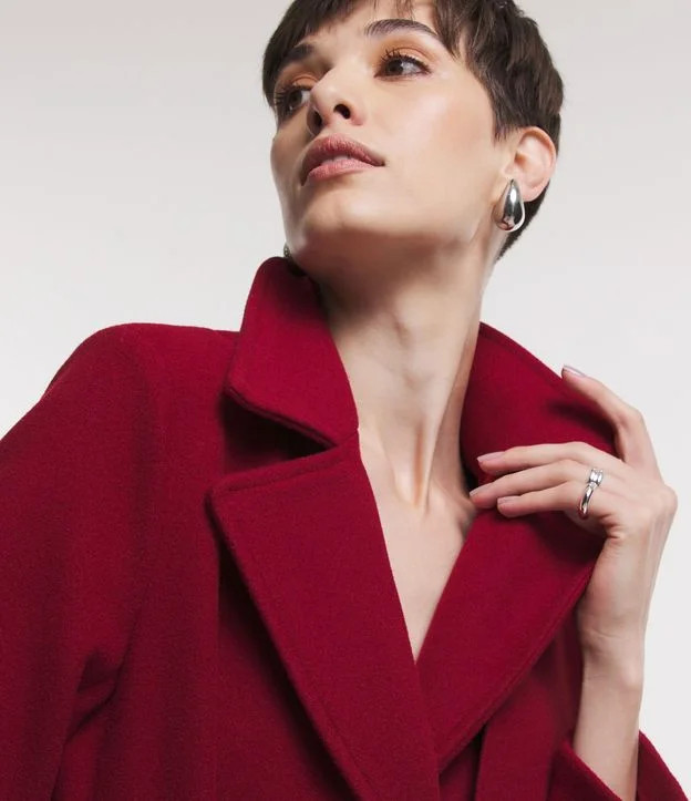 Casaco Trench Coat com Manga 7/8 e Cinto Faixa Preto - Lojas Renner | Renner (BR)