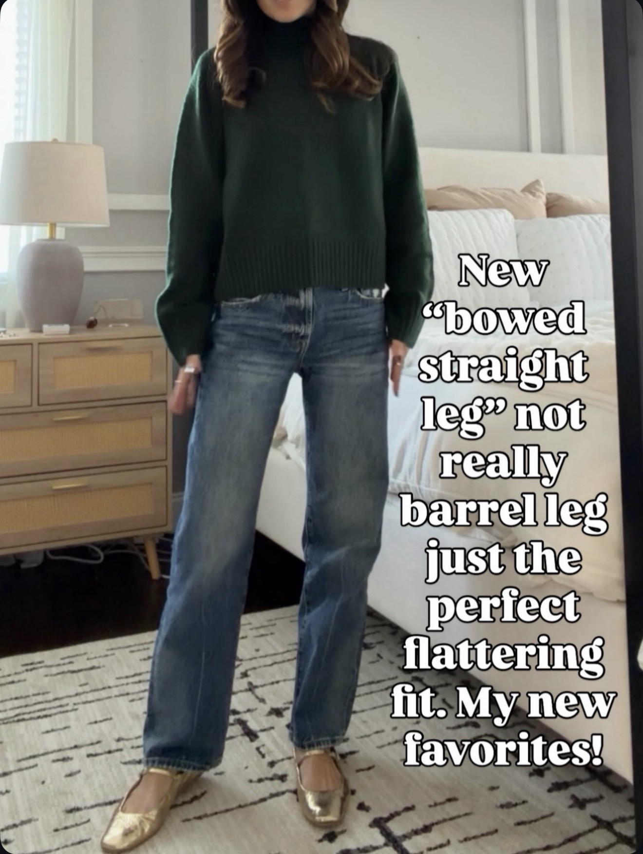 New bowed straight-leg jeans that are SO flattering — not barrel, just perfect 👖✨ 🔗⬇️

#LTKOver40 #LTKSeasonal #LTKootd