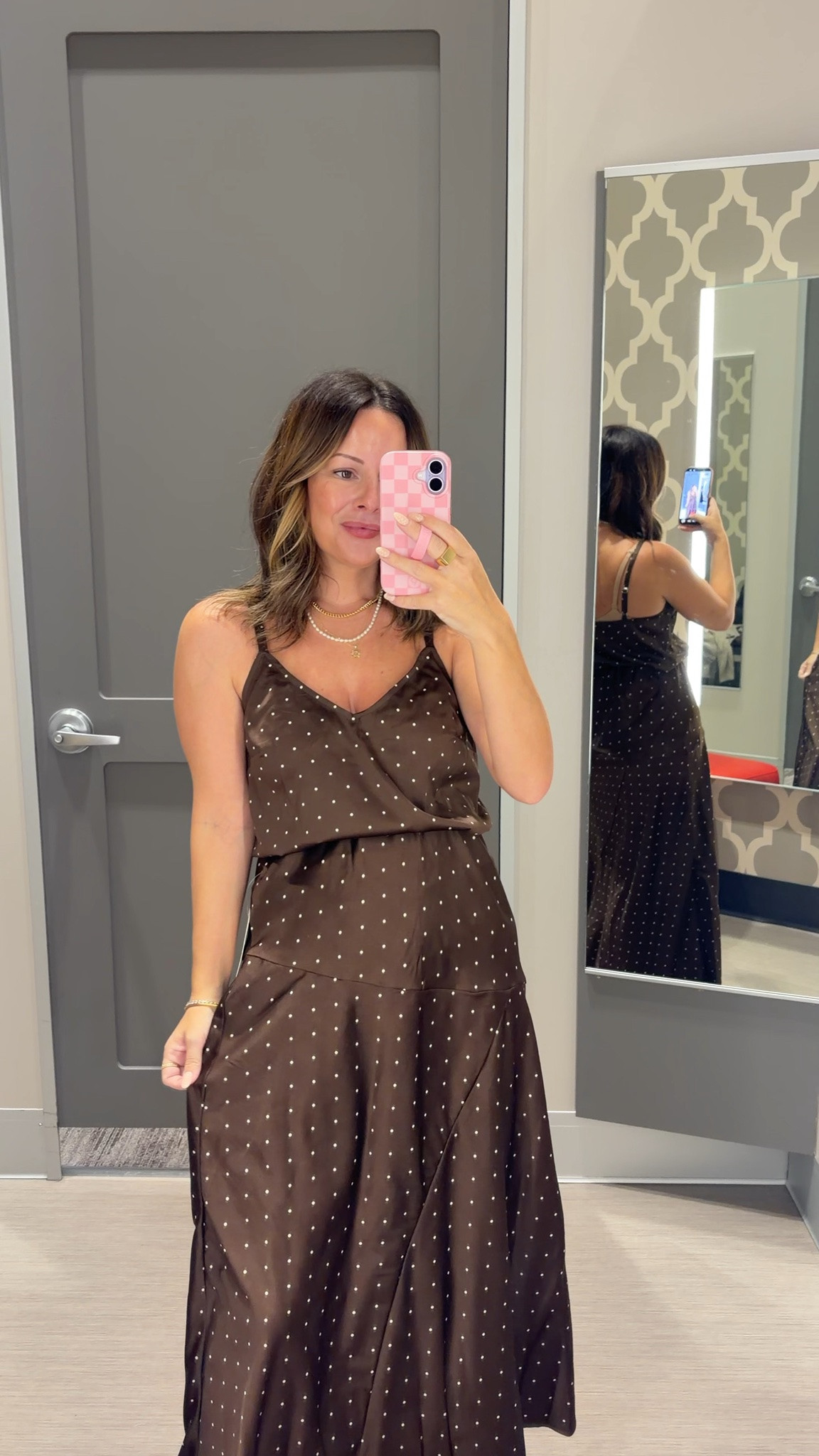 Not technically a set… but it definitely looks like one 🤎 The matching polka dot maxi skirt + top together are SO good. Both pieces linked!

#LTKSeasonal #LTKSaleAlert #LTKWorkwear