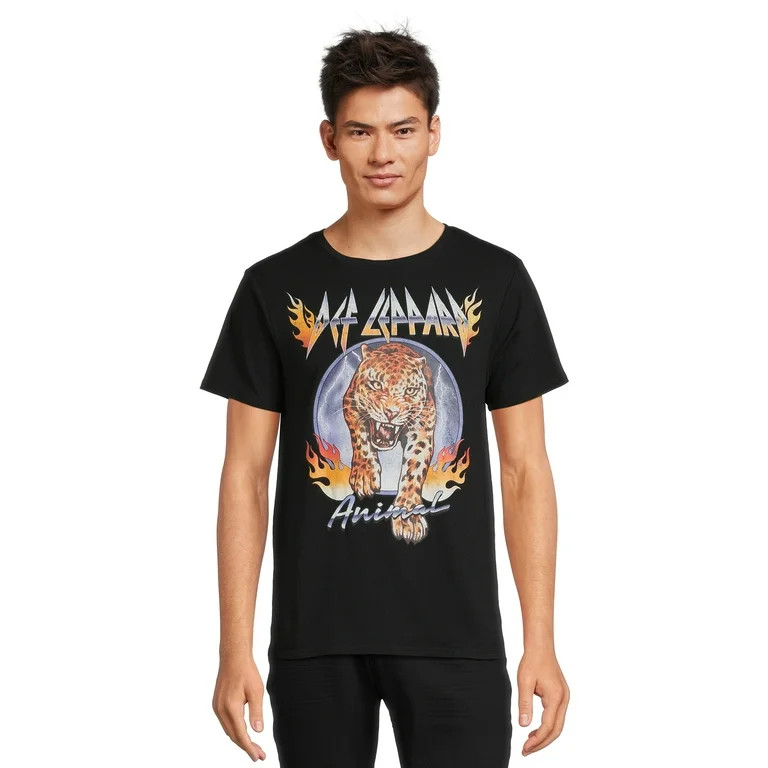 Def Leppard Men's & Big Men's Band Graphic Tee, Sizes S-3XL | Walmart (US)