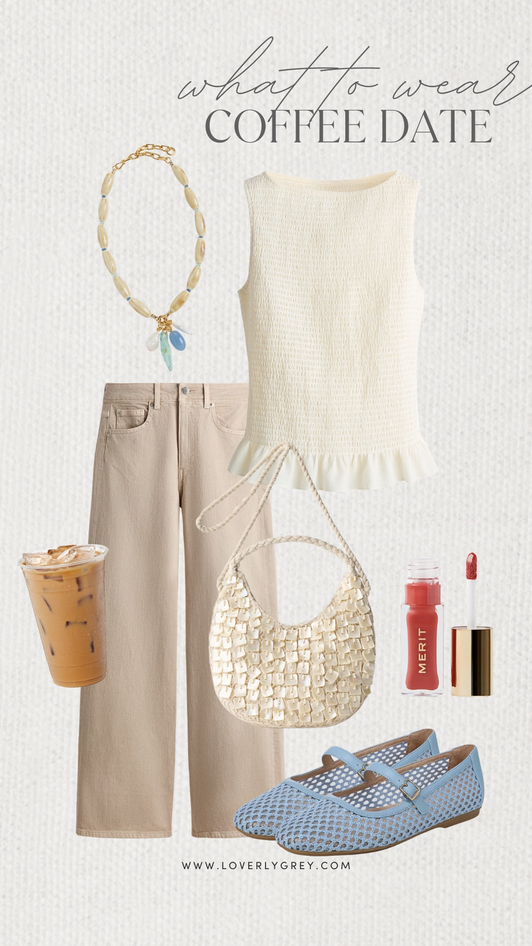 Loverly Grey, what to wear on a coffee date! I’m reaching for this easy combo for grabbing coffee with a friend. Pair it with blue flats and a fun necklace for a relaxed look that still feels put together. Loverly Grey, what to wear, coffee date 

 #LTKgrwm #LTKootd #LTKSeasonal