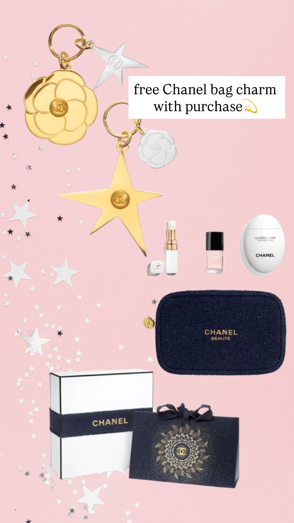 Free Chanel bag charm and holiday packaging available online only!! these beauty sets sell out so quick 

#LTKSeasonal #LTKBeauty #LTKItBag
