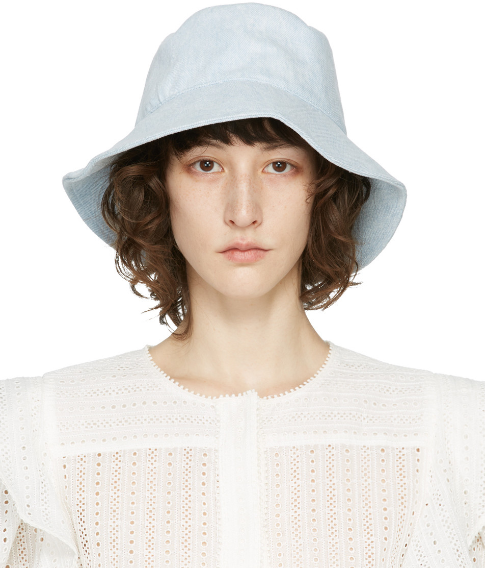 Isabel Marant Blue Loiena Bucket Hat | SSENSE