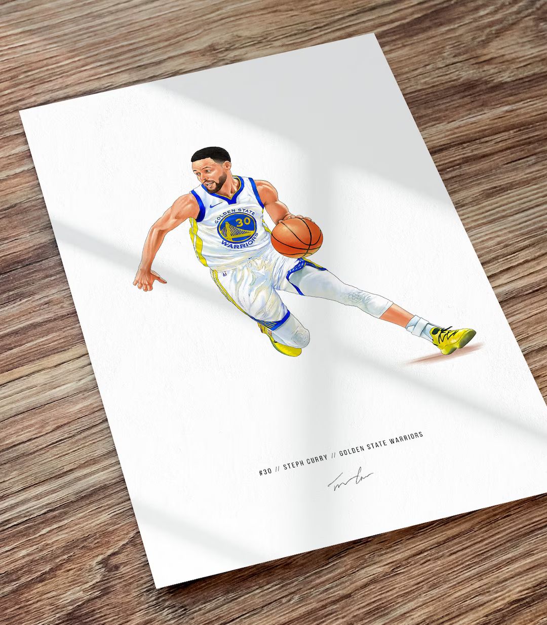Stephen Steph Curry Golden State Warriors Basketball - Etsy | Etsy (US)
