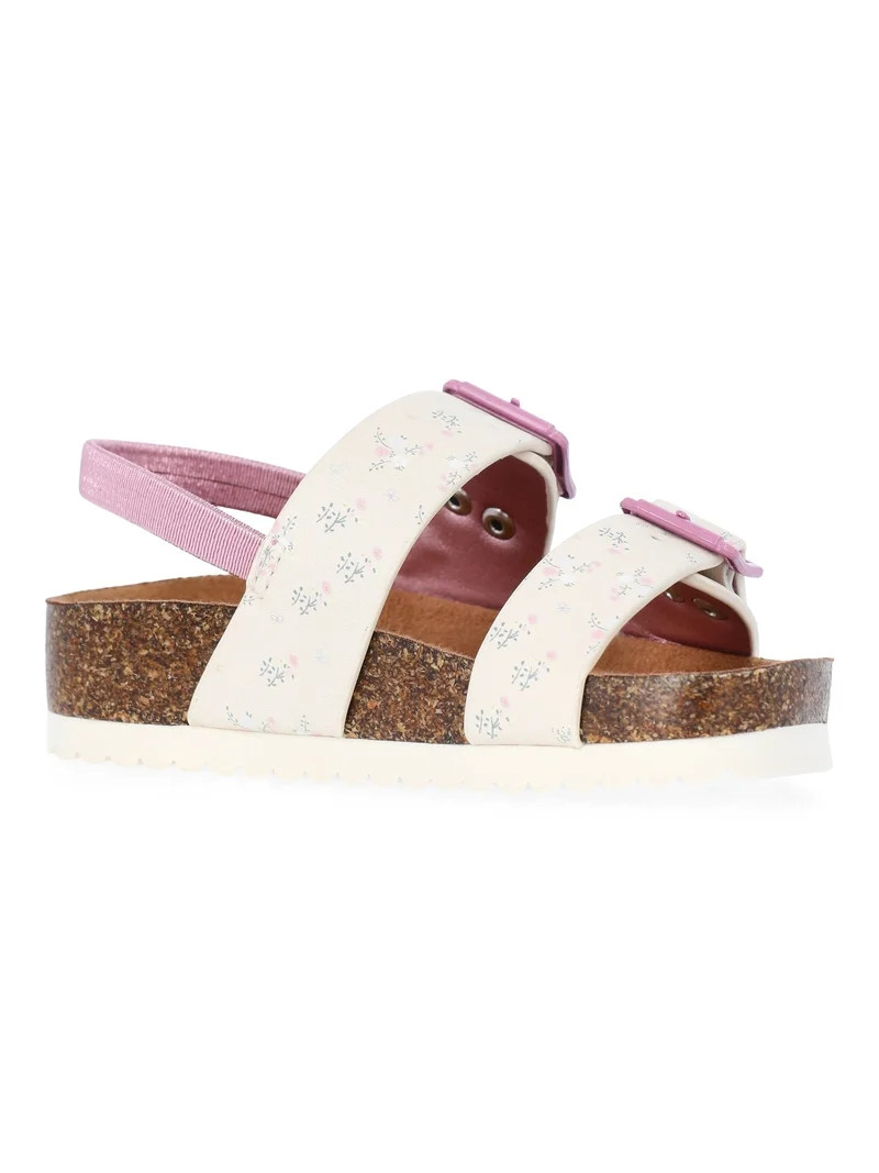 Wonder Nation Toddler Girl 2 Bkle Footbed | Walmart (US)