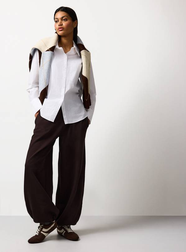 Brown Balloon Co-ord Joggers S | Tu Clothing
