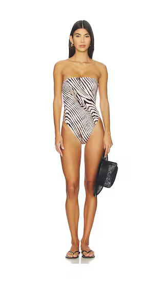 Classic Bandeau One Piece Swimsuit | Revolve Clothing (Global)