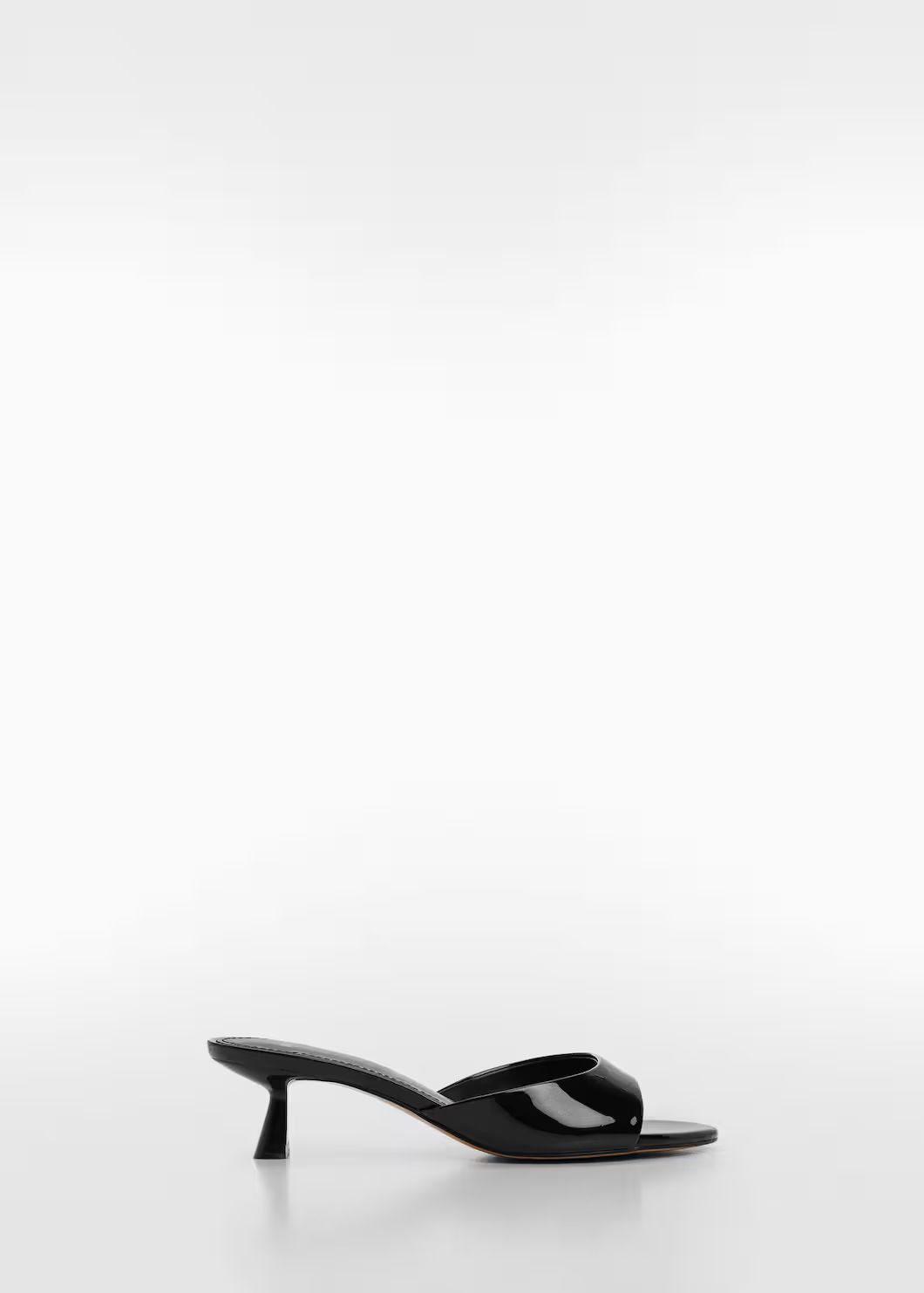 Patent leather effect heeled sandal -  Women | Mango United Kingdom | MANGO (UK)