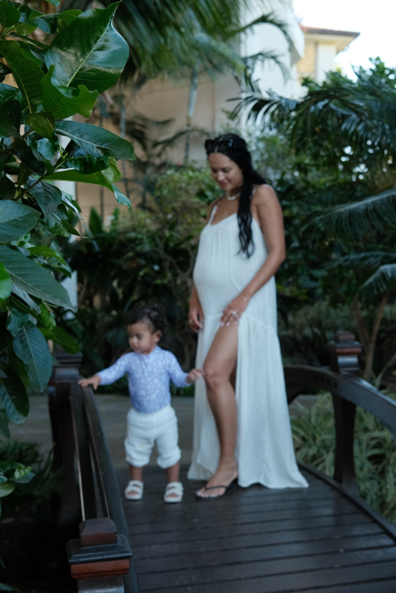 swimsuit cover up ideas for mom and baby! love this white dress, super flowy and comfy, bump friendly too.. along with the linen pants for baby girl that pair with everything! 

#LTKSwim #LTKTravel #LTKBaby