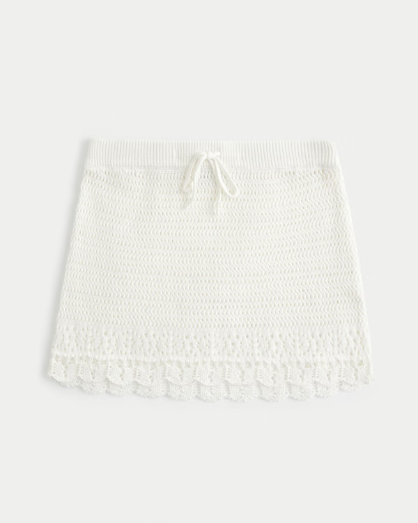 Crochet-Style Cover Up Skirt | Hollister (US)
