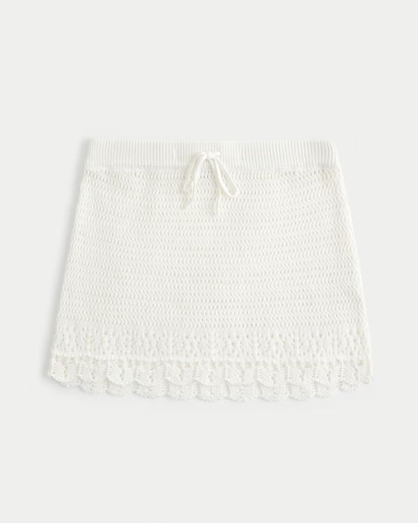 Women's Crochet-Style Cover Up Skirt | Women's Swimwear | HollisterCo.com | Hollister (US)