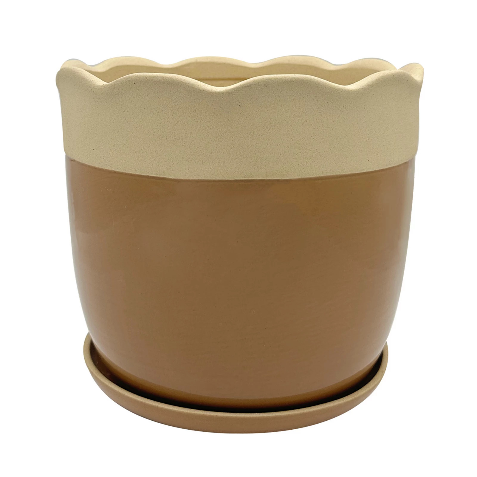 Sonoma Goods For Life® Scalloped Outdoor Planter, Multicolor | Kohl's