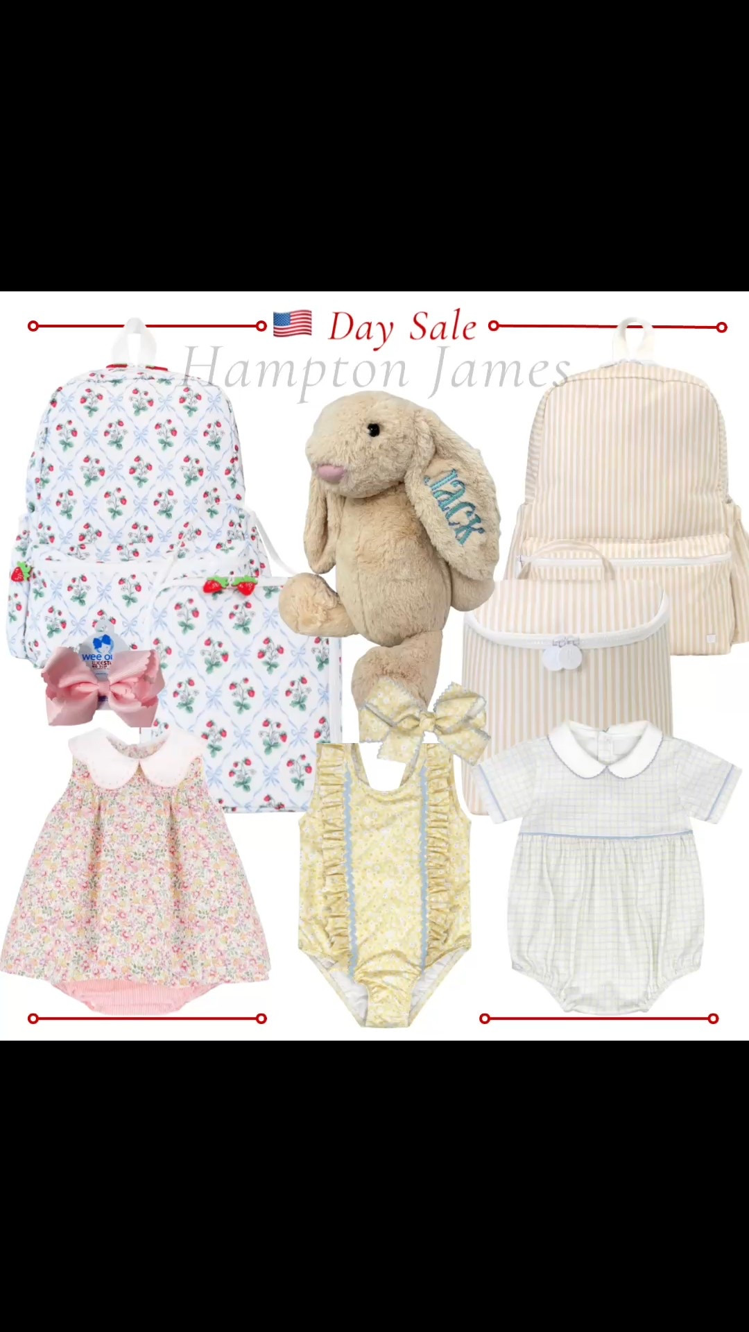 🇺🇸 President’s Day Sale – 20% OFF Hampton James 🇺🇸

If you love timeless, heirloom-quality children’s pieces… this is the sale to shop 👏🏼

Everything sitewide is 20% off — including monogramming + personalization (which basically never happens!!)

Think:
• the sweetest classic backpacks + lunchboxes
• precious bubble + dress styles
• the softest keepsake plush gifts
• all the little details that feel so special

I always grab a few personalized pieces during this sale — they make the best gifts and memory pieces 🤍

Everything I’m sharing is linked here ⬇️
Run before it’s picked over — their prints go FAST

#LTKsale #LTKkids #grandmillennialstyle #classicchildrenstyle
