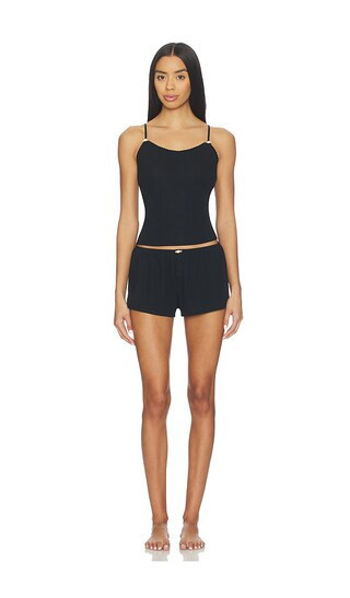 homebodii Pointelle Cami Set in Black. - size L | Revolve Clothing (Global)