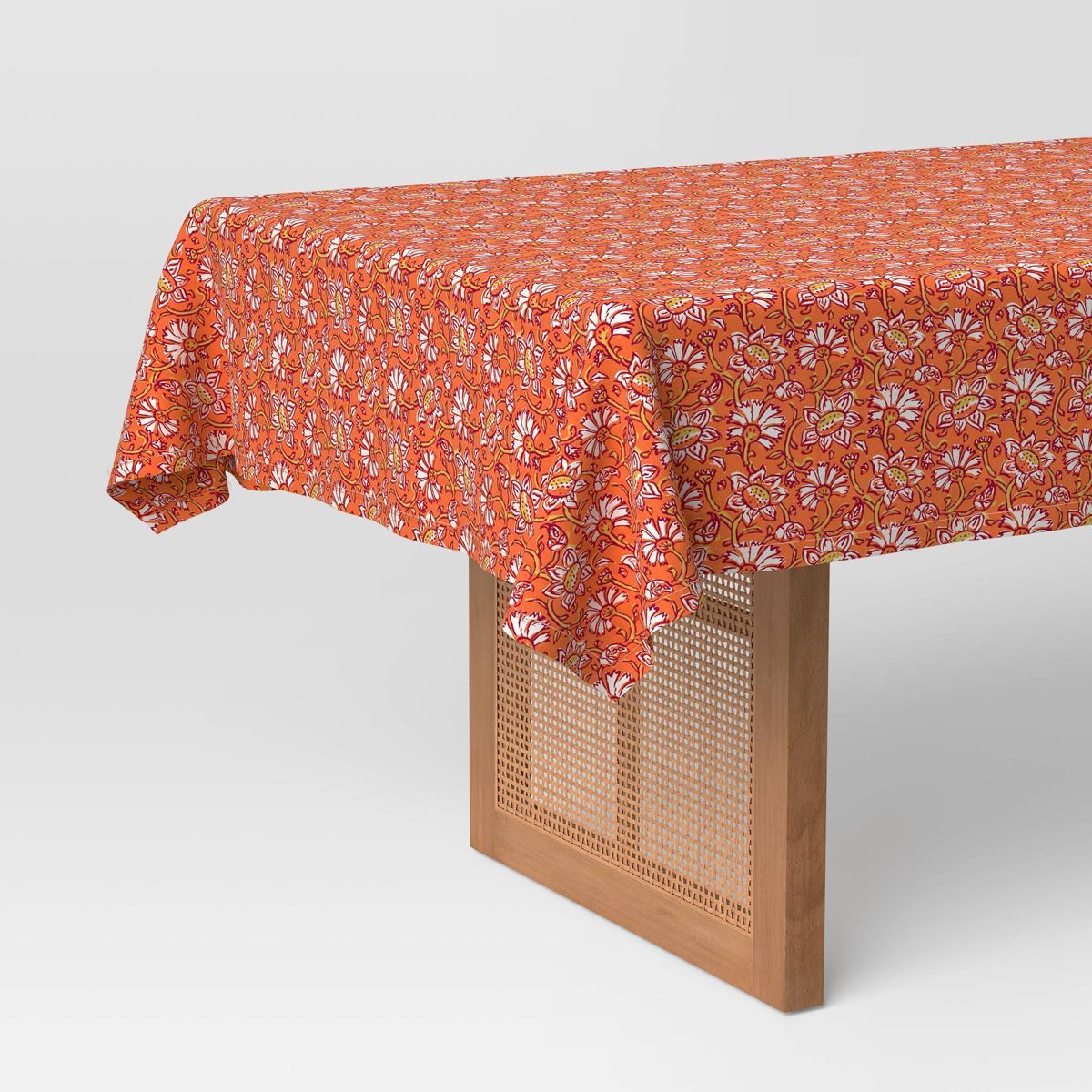 Floral Tablecloth Terracotta Orange - Threshold™ | Target