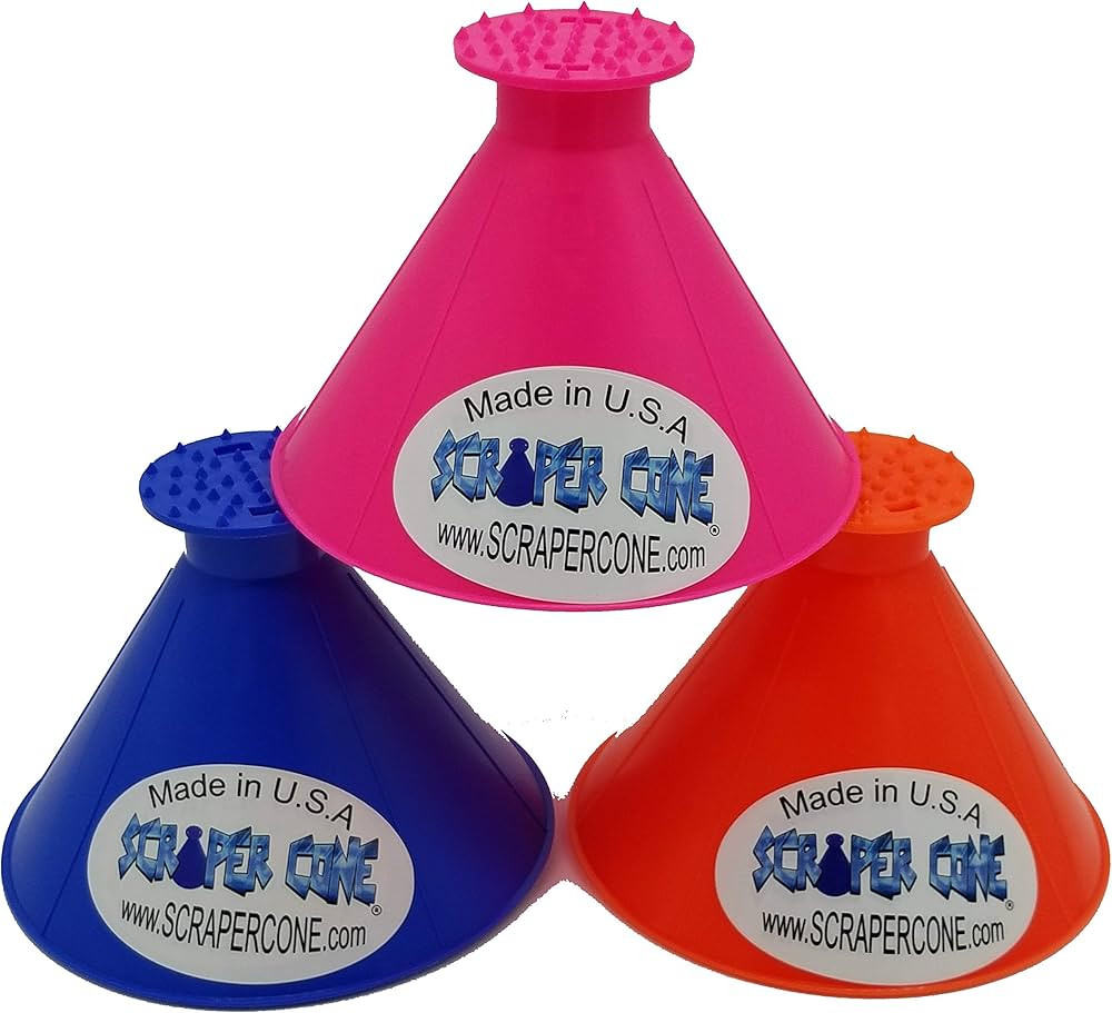 SCRAPER CONE®️ 3 Pack The Original Ice Scraper, Snow Removal Made in The USA Magical Frost Rem... | Amazon (US)