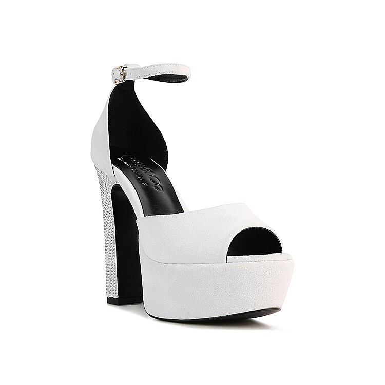 Rag & Co Beaty Platform Sandal | Women's | White | Size 10 | Heels | Sandals | Ankle Strap | Stiletto | DSW