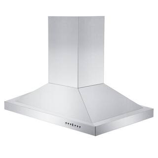 ZLINE Kitchen and Bath ZLINE 30"" Remote Blower Island Mount Range Hood in Stainless Steel (GL2i-RD- | The Home Depot