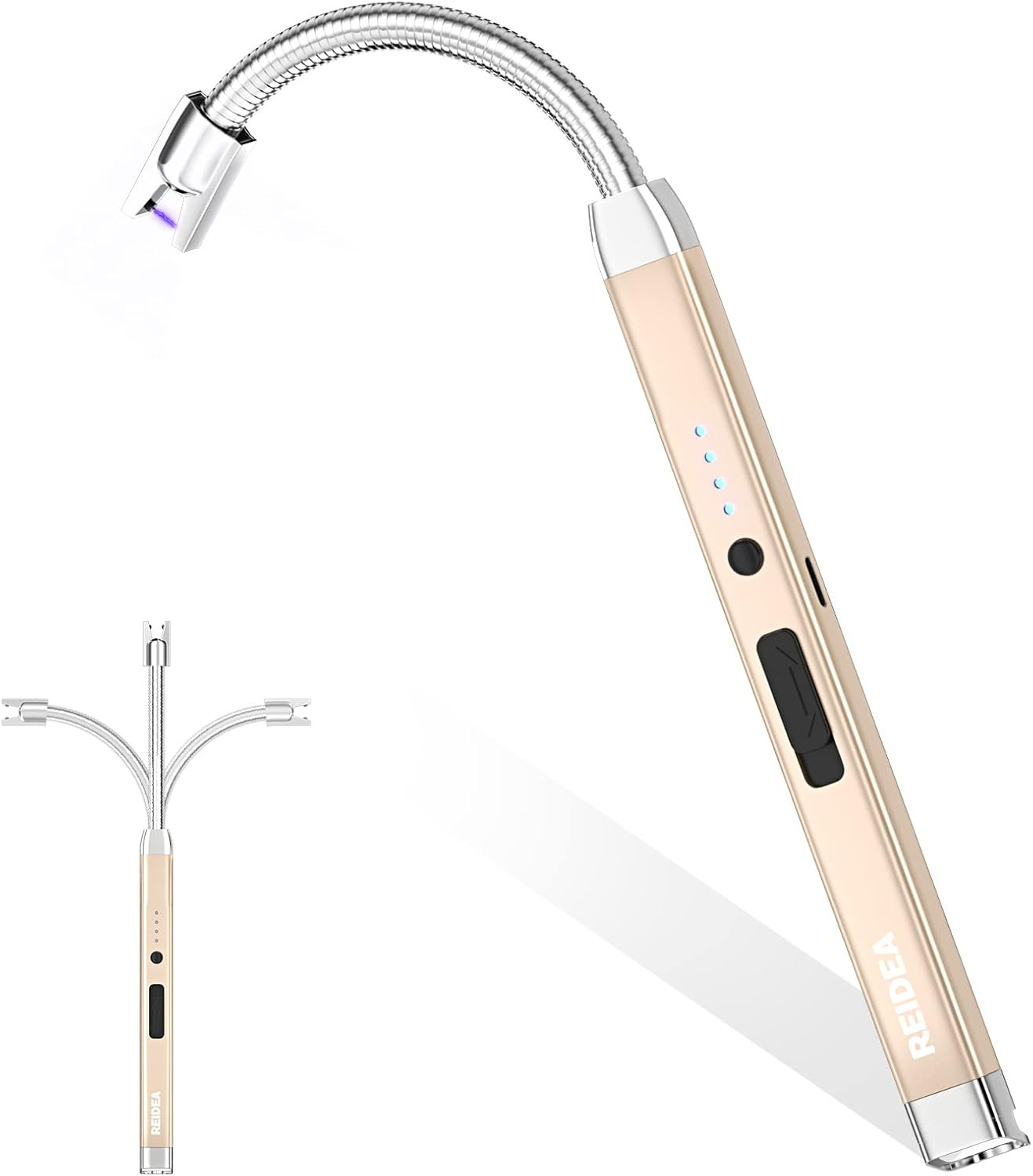REIDEA Candle Lighter Electric Arc Lighter with Safety Lock, LED Battery Indicator, Rechargeable ... | Amazon (US)