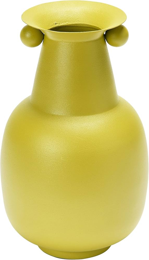 Bloomingville Textured Metal Vase, 5" L x 5" W x 8" H, Mustard | Amazon (US)