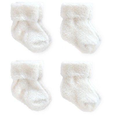 Baby 4pk Ankle Socks Set - Just One You&#8482; made by carter&#39;s&#174; White 0-3M | Target