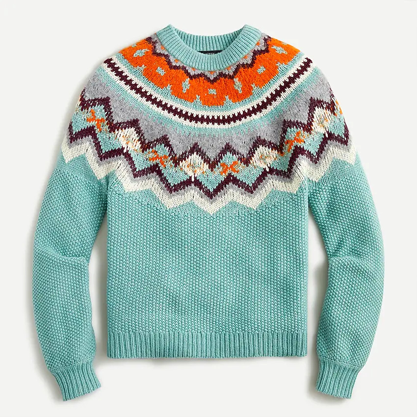 Zigzag Fair Isle sweater | J. Crew US
