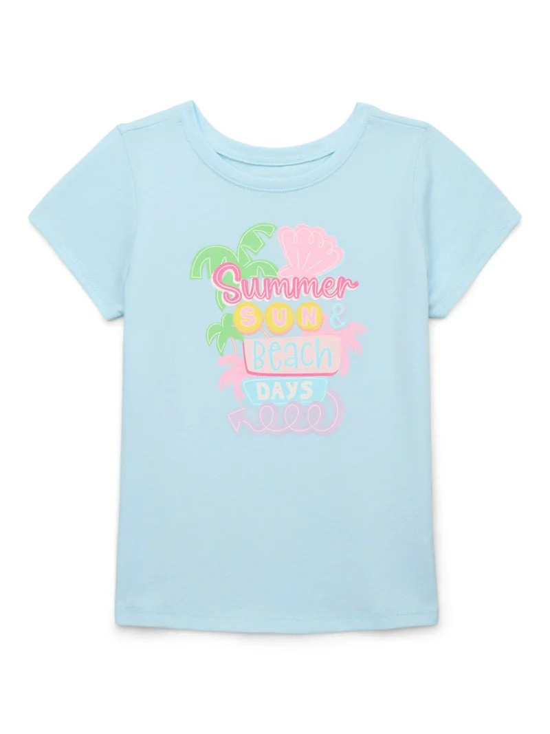Garanimals Toddler Girls' Graphic Tee with Short Sleeves, Sizes 18M-5T | Walmart (US)