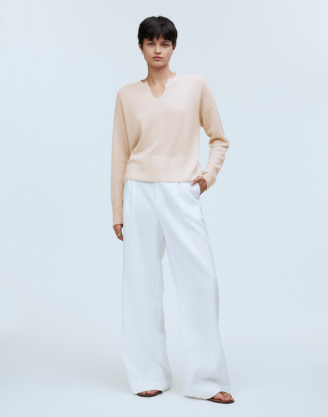 Cashmere V-Neck Sweater | Madewell