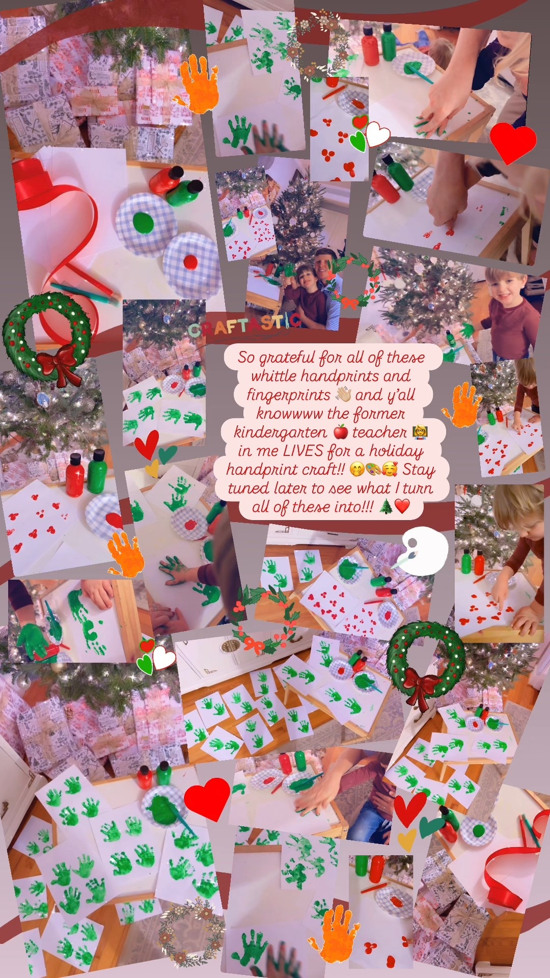 So grateful for all of these whittle handprints and fingerprints 👋🏼 and y’all knowwww the former kindergarten 🍎 teacher 👩‍🏫 in me LIVES for a holiday handprint craft!! 🤭🎨🥰 Stay tuned later to see what I turn all of these into!!! 🌲❤️

#LTKHoliday