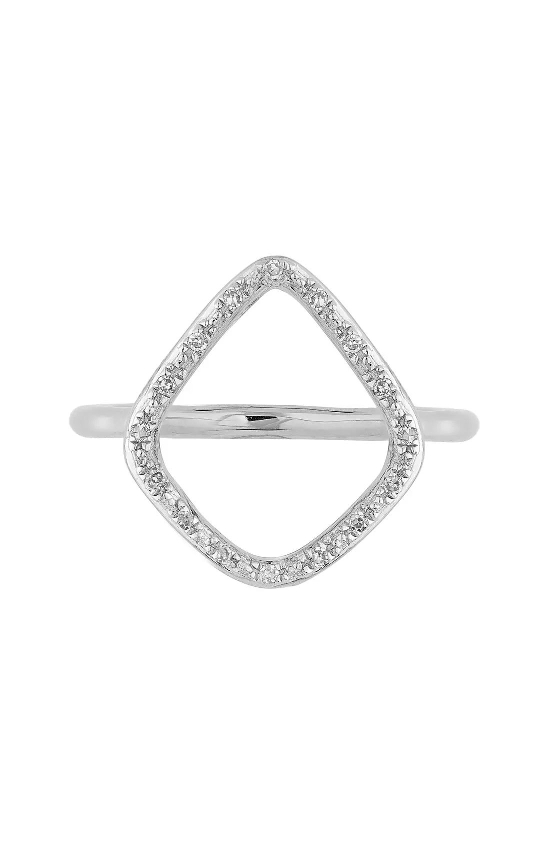 Monica Vinader 'Riva' Diamond Hoop Ring | Nordstrom