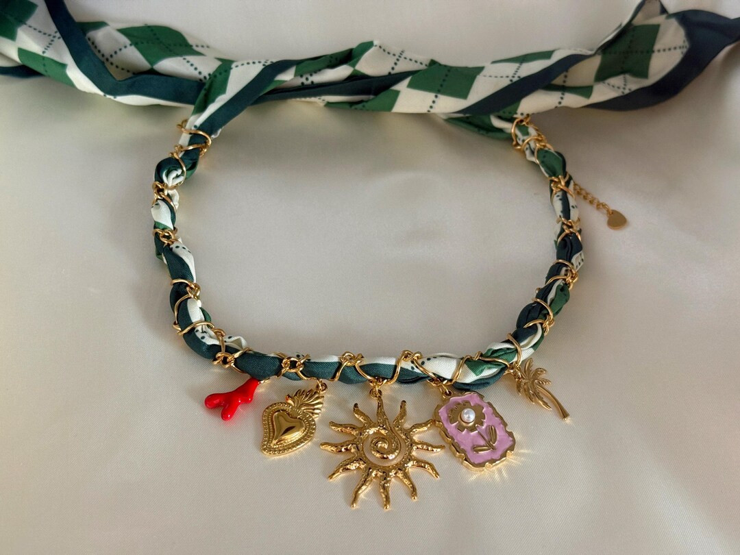 Bandana Necklace Choker – 18K PVD Gold Plated Waterproof Non Tarnish Hypoallergenic Jewelry –... | Etsy (US)