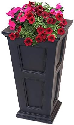 Mayne Fairfield 5829B Tall Planter, 28-Inch by 16-Inch by 16-Inch, Black | Amazon (US)
