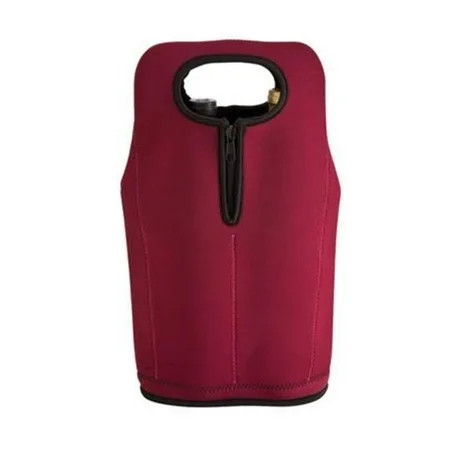Travelwell BURGUNDY NEOPRENE TWO-BOTTLE WINE CARRIER | Walmart (US)