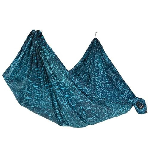 Kijaro Lightweight Hammock – Perfect Backpacking Hammock, Portable Hammock & Camping Hammock – Holds Up to 300lbs – Various Outdoor Hammock Colors & Patterns – Journey Print, Cayman Blue Iguana | Amazon (US)