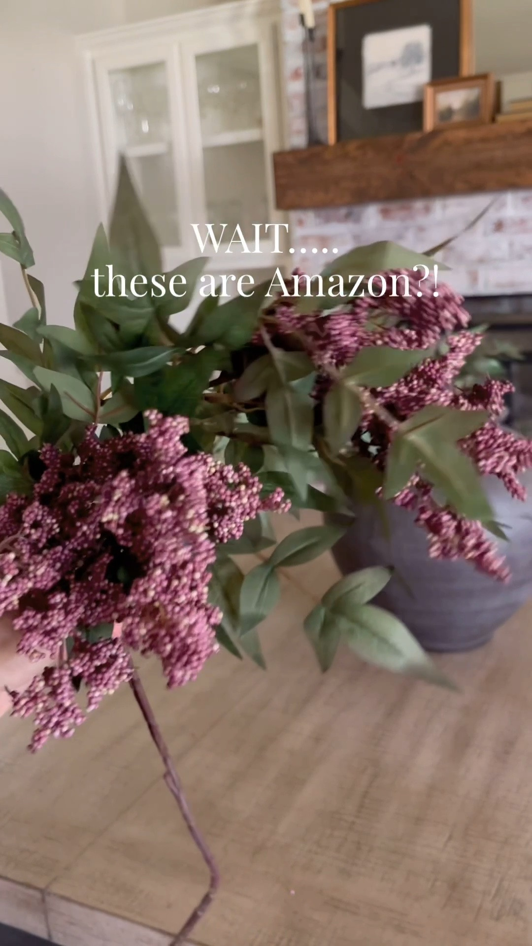 The prettiest dusty plum berry stems!  These Amazon stems totally look like the designer version for a lot less!

#LTKHome #LTKSeasonal
