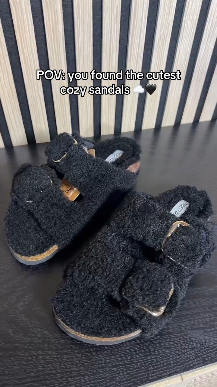 These fuzzy sandals are so cute 🤍 Perfect for everyday wear, running errands, or just wanting something cute + comfy to throw on. The fuzzy texture makes them feel extra soft ☁️ I will have them 🔗 on my LTK  in the shoe section. 
 

#LTKootd #LTKgrwm #LTKSaleAlert