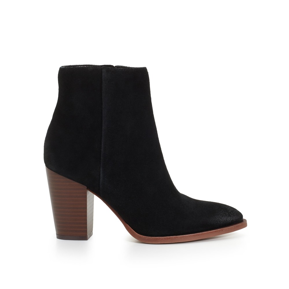 Sam Edelman Blake Suede Ankle Boot, Black Suede, size 5.5 | Sam Edelman