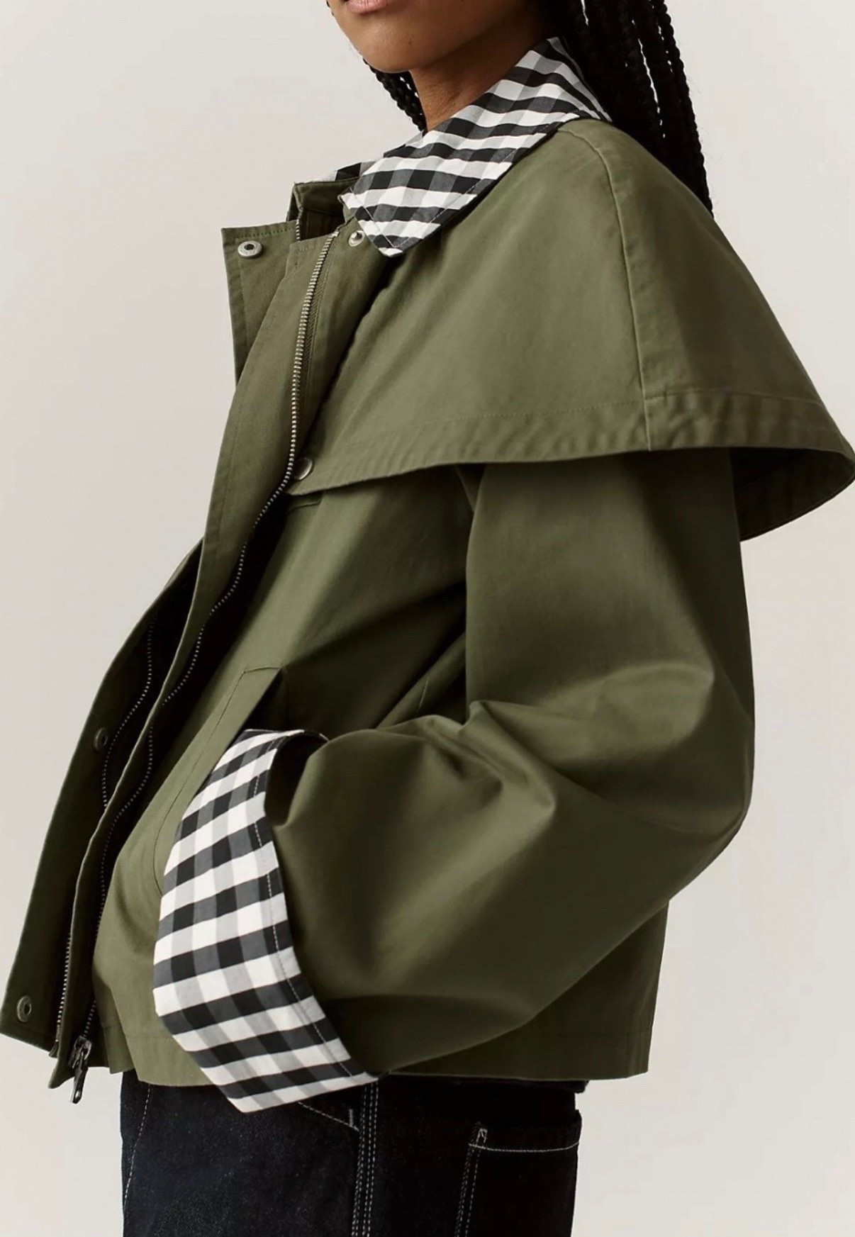 Gingham lined jacket 

#LTKootd #LTKmomlife