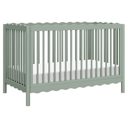 babyletto Swell 4-in-1 Convertible Crib with Toddler Bed Conversion Kit in Light Sage, Greenguard Gold Certified | Amazon (US)