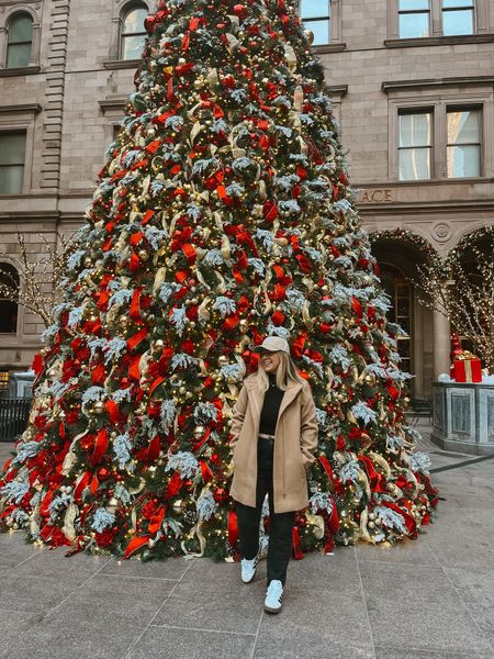 NYC casual outfit, Christmas decor in New York, winter coat, winter outfit 

#LTKfindsunder100 #LTKSeasonal #LTKHoliday