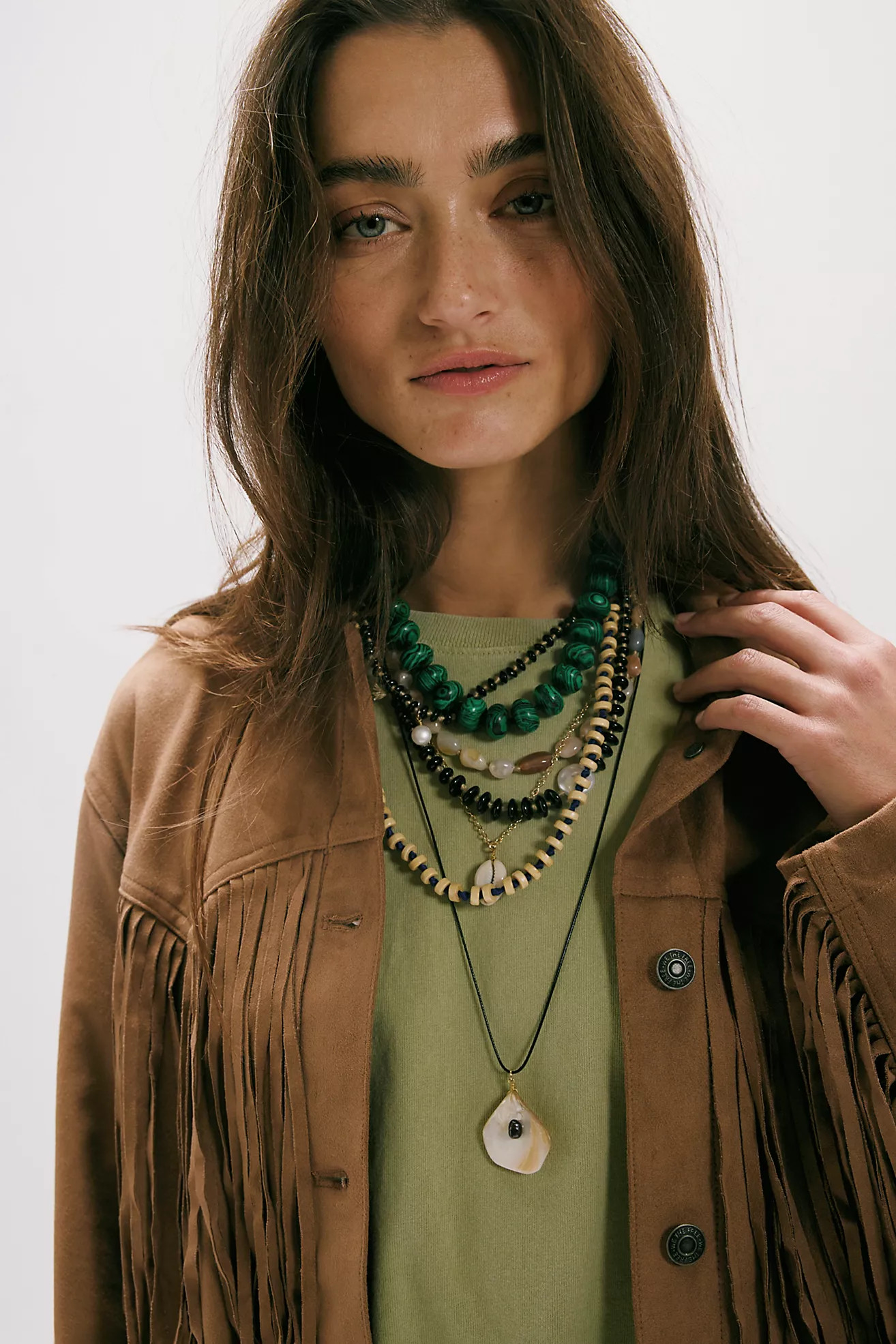 Hailee Semiprecious Beaded Necklace | Free People (Global - UK&FR Excluded)
